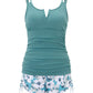 Tweedelig Tankini-Set Met Buikcontrole – Stijlvol & Comfortabel In Het Water
