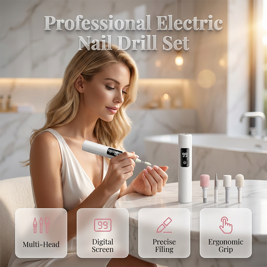 💎⚡ 50% KORTING! Stop met het worstelen met dikke, ruwe nagels en vijlen die niks doen! Deze elektrische nagelmachine met 99 snelheden en 4 opzetstukken slijpt ze in minuten glad, gepolijst en salon-waardig!
