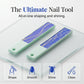 2 stuks draagbare nano glazen nagelbuffers