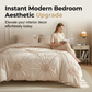 🛏️ Elegant Duvetovertrek met Luxe Plooidetails – Geef Je Slaapkamer een Warme Hoteluitstraling ✨