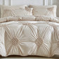 🛏️ Elegant Duvetovertrek met Luxe Plooidetails – Geef Je Slaapkamer een Warme Hoteluitstraling ✨