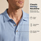 Casual herenoverhemd en -broek van linnenmix, losse pasvorm, strandkleding