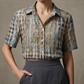 Casual damesblouse met kraag en losse pasvorm voor de zomer