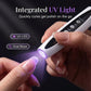 💅✨ 2-i-1 elektrisk neglefil med UV-lampe – bærbar, trådløs, for permanent salongmanikyr hjemme 💖🔋