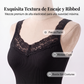 Nauwsluitende kanten tanktop voor dames met een maatje meer.