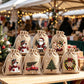 🎁 50% KORTING💥Kerstcadeauzakjes met Schattige Prints | Herbruikbaar & Scheurvast | Met Koordsluiting voor Snoep, Sieraden & Kleine Cadeautjes