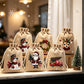 🎁 50% KORTING💥Kerstcadeauzakjes met Schattige Prints | Herbruikbaar & Scheurvast | Met Koordsluiting voor Snoep, Sieraden & Kleine Cadeautjes