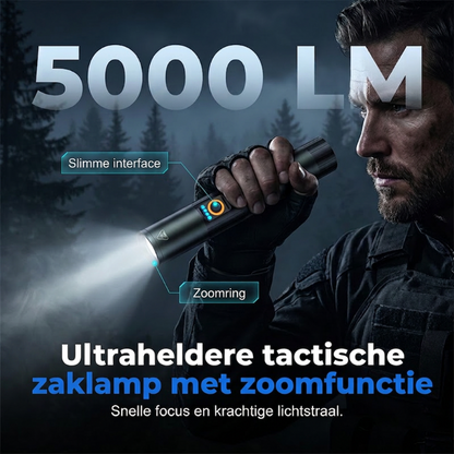 Ultraheldere tactische zaklamp met zoomfunctie