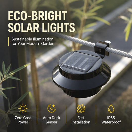 🔥50 % RABATT på utvalgte produkter 🎉☀️Vanntette solcelledrevne LED-takrenne-vegglamper for utendørs bruk