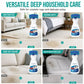 🧼 50 % RABATT I BEGRENSET PERIODE! ✨ Vannfri rens for tekstiler og tepper – skumvariant, fjerner lukt, innebygd børste 🛋️