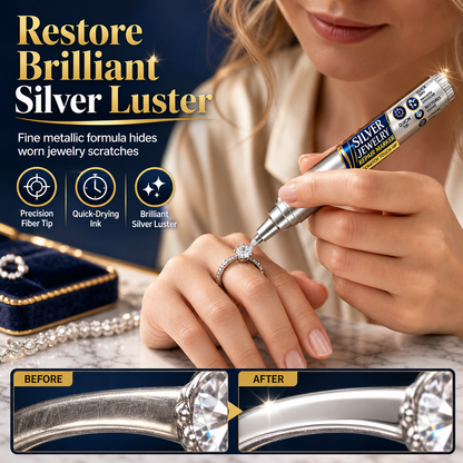 💍 Ripestift for sølv – presis applikator, metallisk skinn, enkel 4-trinns bruk. Perfekt for ringer og armbånd! 🛡️🌟