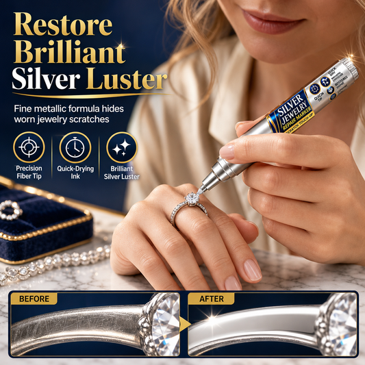 💍 Ripestift for sølv – presis applikator, metallisk skinn, enkel 4-trinns bruk. Perfekt for ringer og armbånd! 🛡️🌟