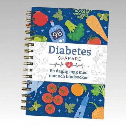 Diabetesregistreringsbok med matliste