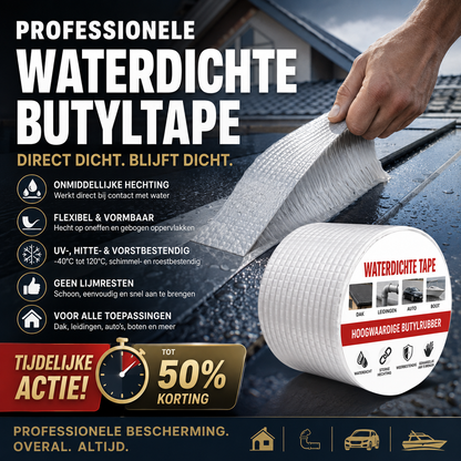 🛠️ 50% korting! Zware aluminium tape – waterdicht, maar ook hitte- en UV-bestendig. Repareer alles van dak tot leiding! 💪✨